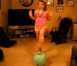 Girl springt